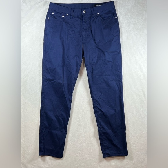 Bonobos Athletic Fit 34W 32L 5 Pocket Navy Jean Chino Slacks EUC - Picture 2 of 12